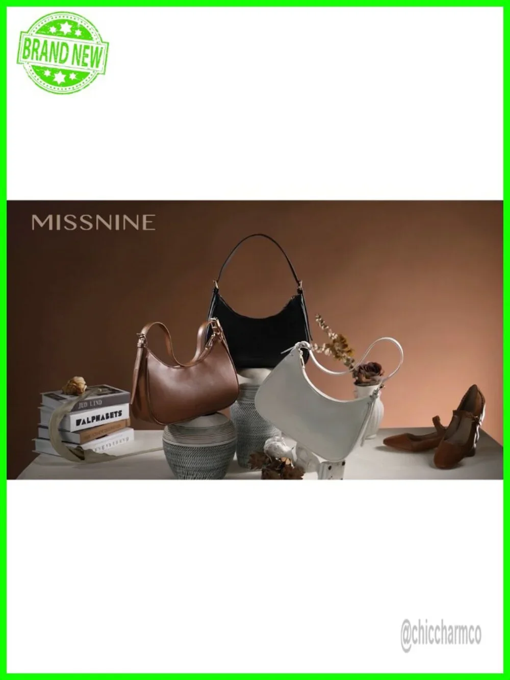 PU Leather Small Hobo Shoulder Bag Adjustable Strap Everyday Purse
